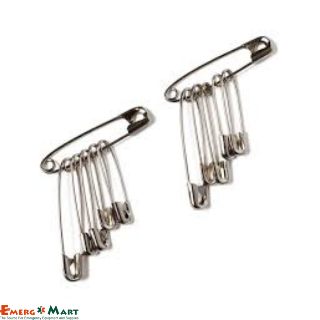 18901-G Assorted Safety Pins (10 x 12/Bag)
