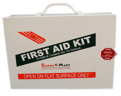 51495-K Ontario No 10 Deluxe First Aid Kit (Metal)