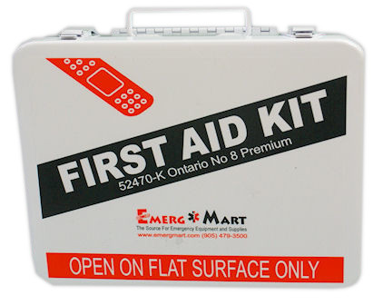 52470-K Ontario No 8 Premium First Aid Kit (Metal)