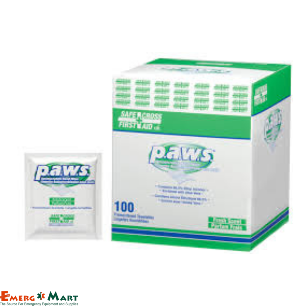 23744-G PAWS Antiseptic Hand Wipes (100/Box)