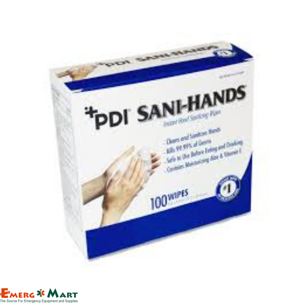 23754-G Sani-Hands Antiseptic Hand Wipes (100/Box)